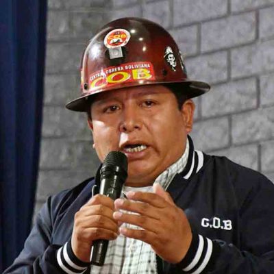 Juan Carlos Huarachi, exejecutivo de la COB