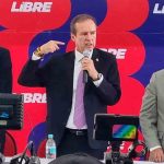 Jorge "Tuto" Quiroga, líder de Libre, en conferencia de prensa