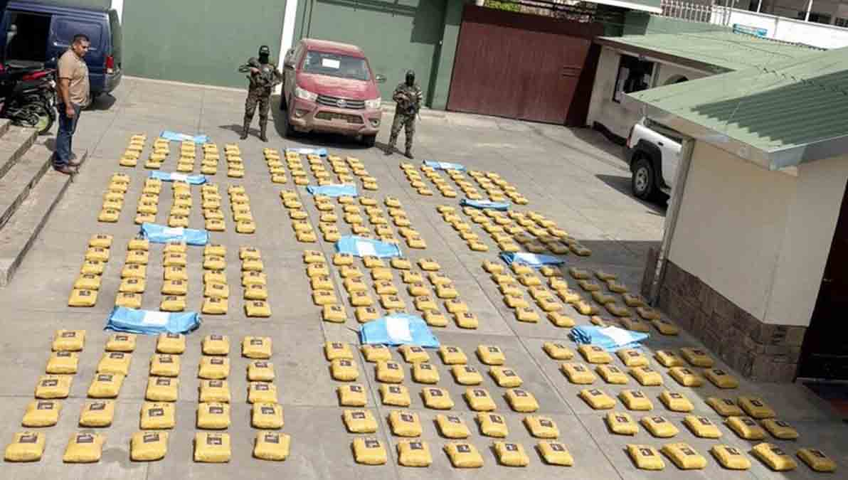 paquetes de marihuana secuestrada