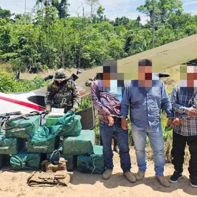 tres aprehendidos en el operativo antidroga en Villa Tunari