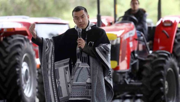 El presidente de Ecuador, Daniel Noboa
