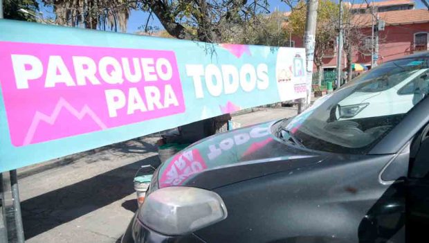 parqueo tarifado en La Paz