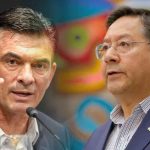 Rodrigo Paz y el presidente saliente Luis Arce