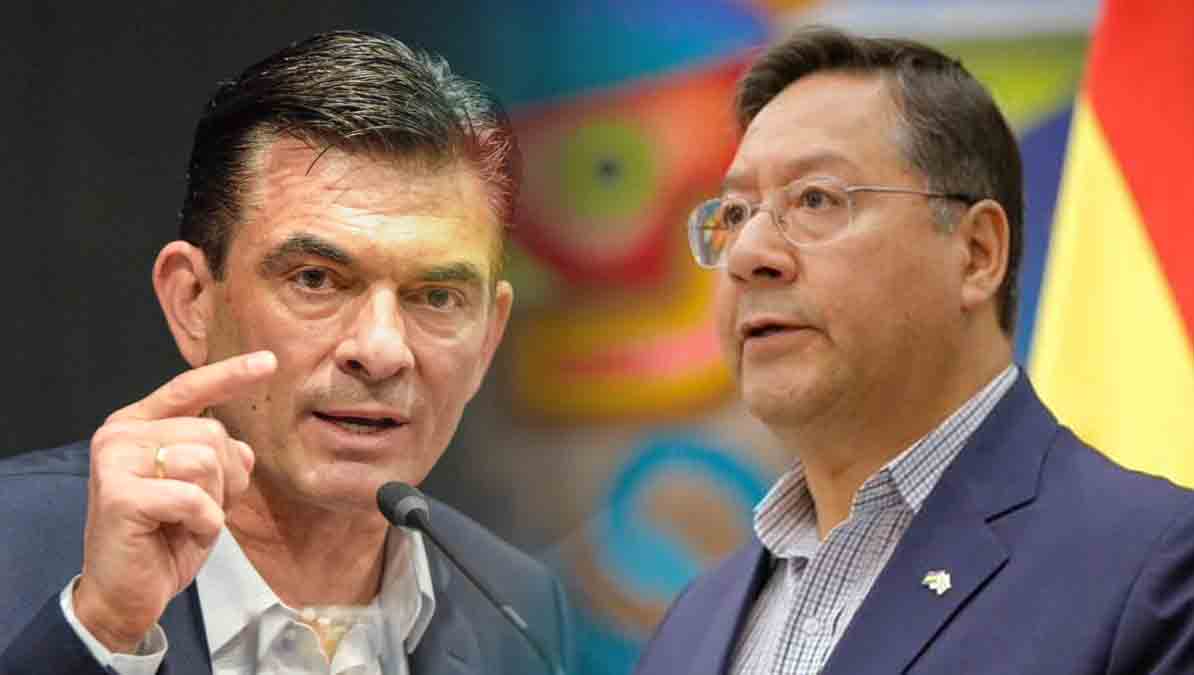 Rodrigo Paz y el presidente saliente Luis Arce