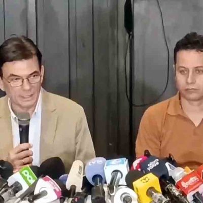Rodrigo Paz y Edman Lara