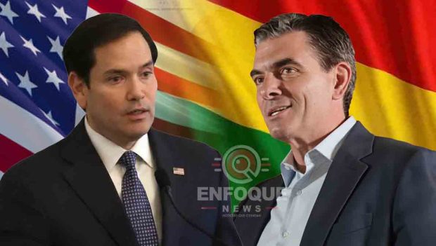 el secretario Marco Rubio y el presidente Rodrigo Paz