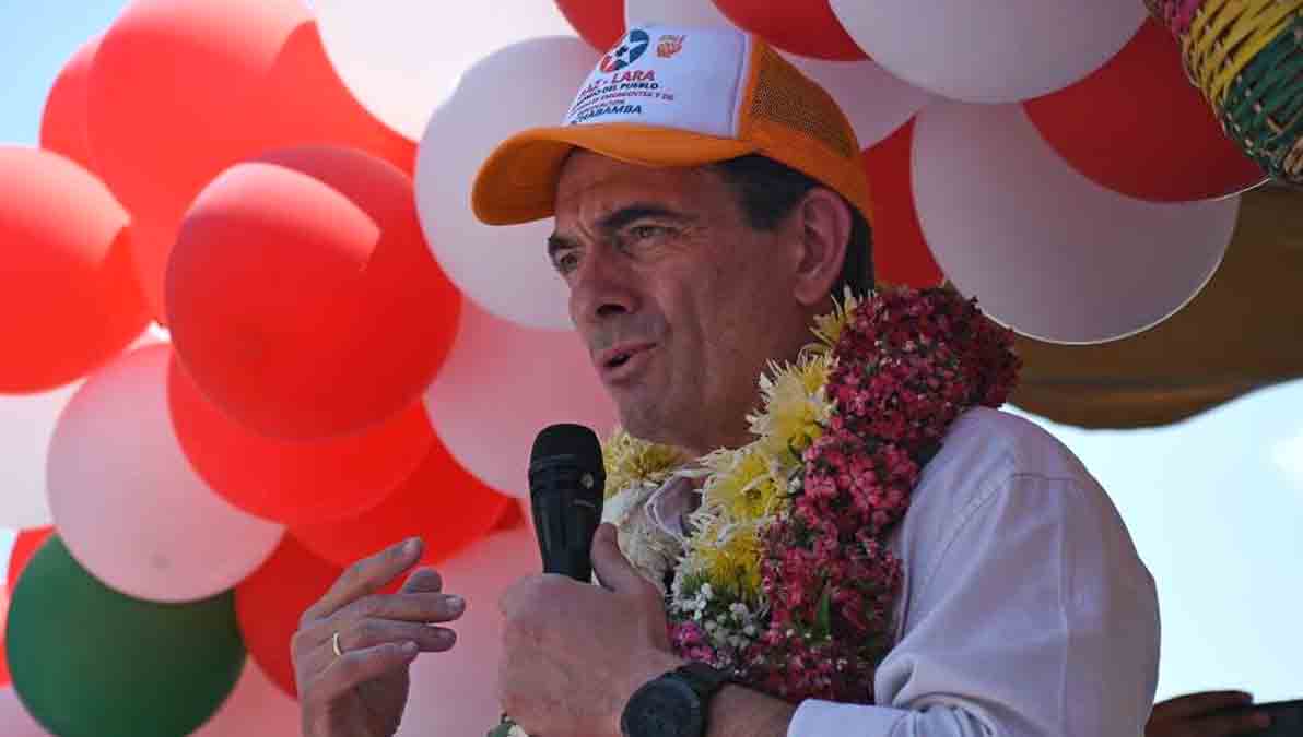 el candidato Rodrigo Paz