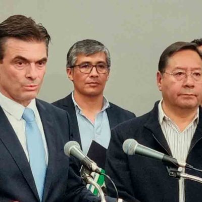Rodrigo Paz y Luis Arce