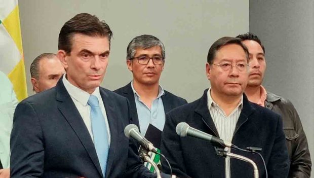 Rodrigo Paz y Luis Arce