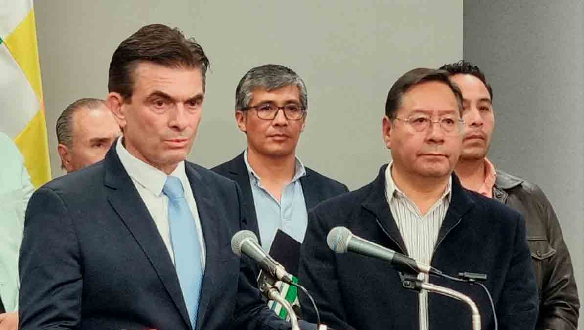 Rodrigo Paz y Luis Arce