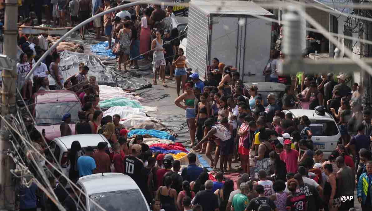 132 muertos en operativo en Río de Janeiro