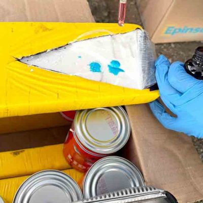 Hallan drogas entre sardinas en Desaguadero