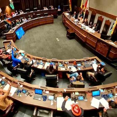 Senado Bolivia aprueba sanciones para inasistentes