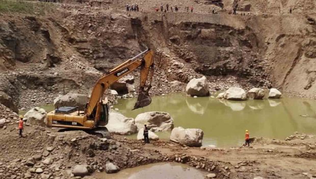 la fosa donde fueron sepultados los tres buscadores de oro