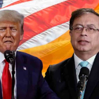 Los presidente Donald Trump y Gustavo Petro