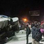accidente en la autopista La Paz - El Alto
