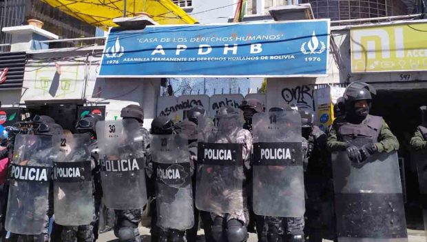 sede de la APDHB en La paz