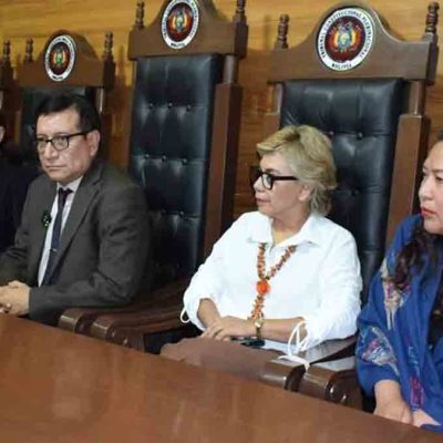 los cinco magistrados autoprorrogados del TCP