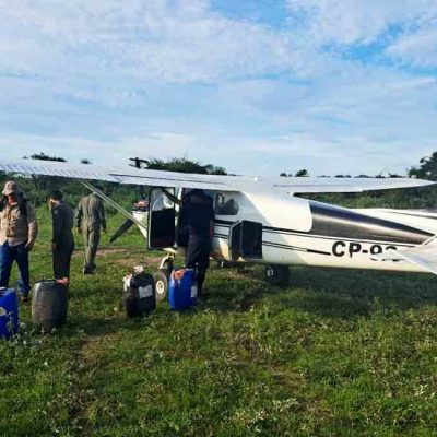 Avioneta boliviana incautada en Paraguay