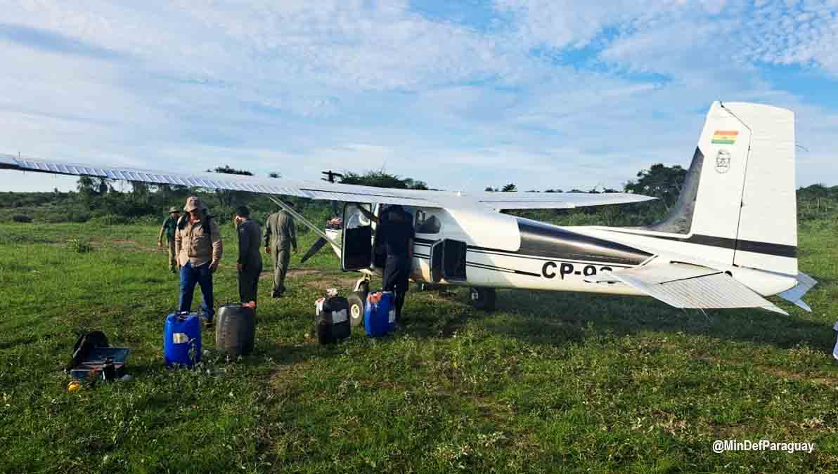 Avioneta boliviana incautada en Paraguay