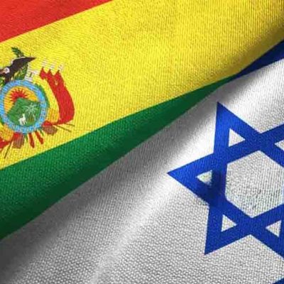banderas de Bolivia e Israel