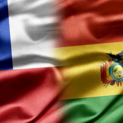 banderas de Bolivia y Chile