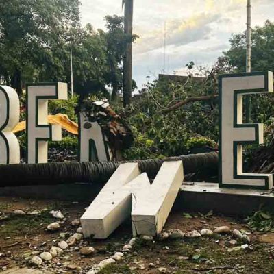 graves destrozos en Bermejo por vientos huracanados