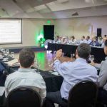 reunión de tres ministros del área económica y ejecutivos de Cainco