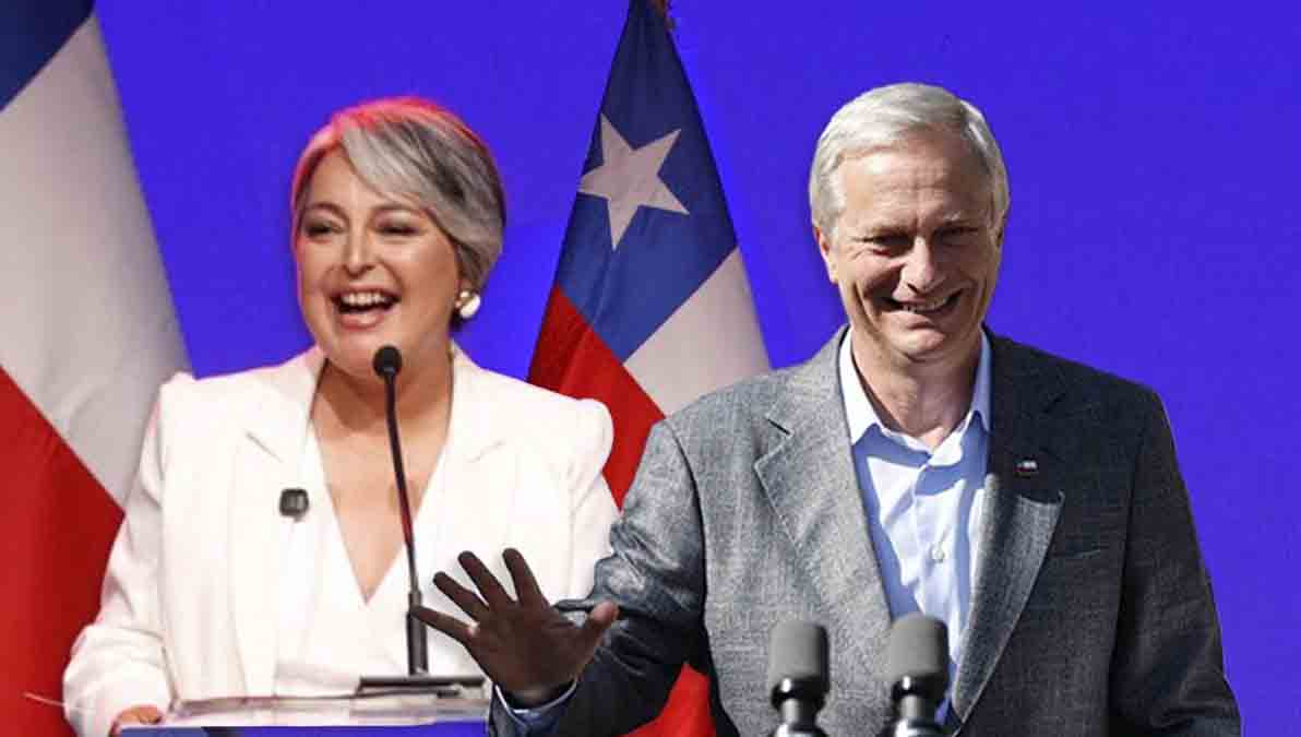 Jara y Kast, candidatos chilenos