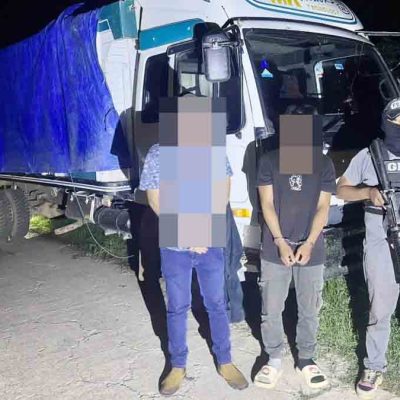 los dos aprehendidos por transporte ilegal de diésel
