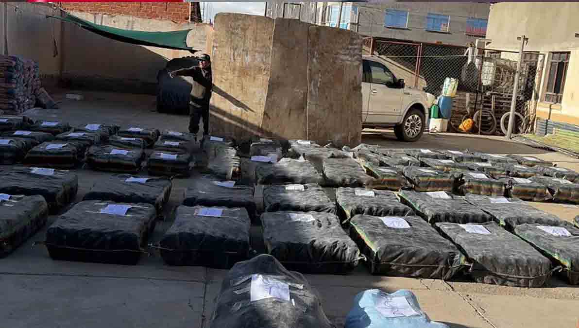 Hallan 8 toneladas de droga en camión en Oruro