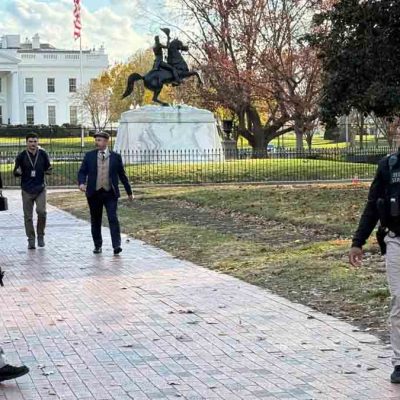 personal de seguridad en la Casa Blanca