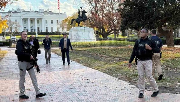 personal de seguridad en la Casa Blanca