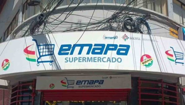 uno de los supermercados de Emapa