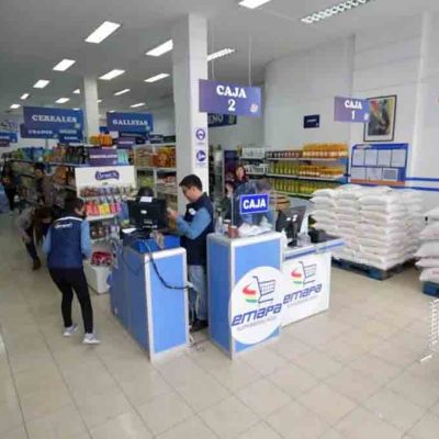 uno de los supermercados de Emapa