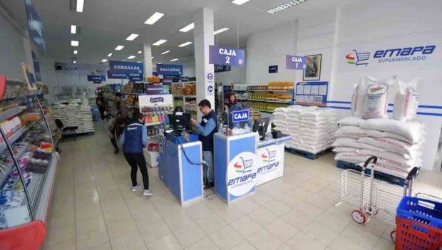 uno de los supermercados de Emapa