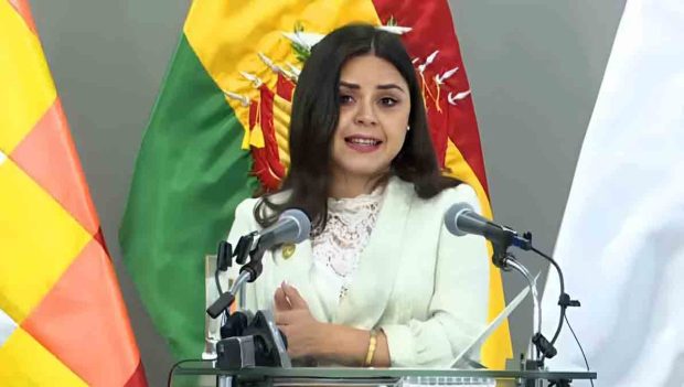 Carla Faval, vocera de la Presidencia