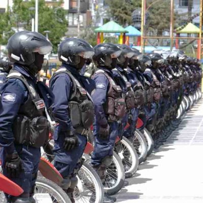 guardias municipales de La Paz