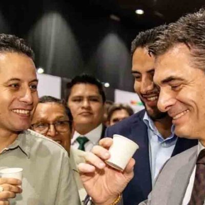 el vicepresidente Lara y el presidente Paz