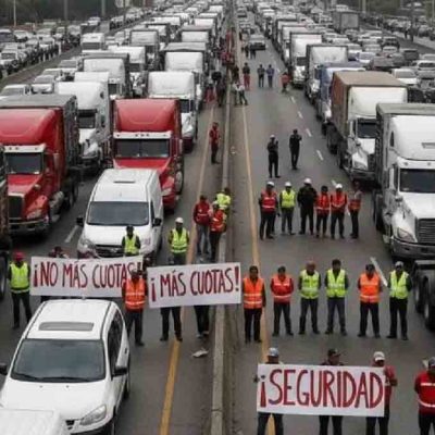 megabloqueo de transporte en México