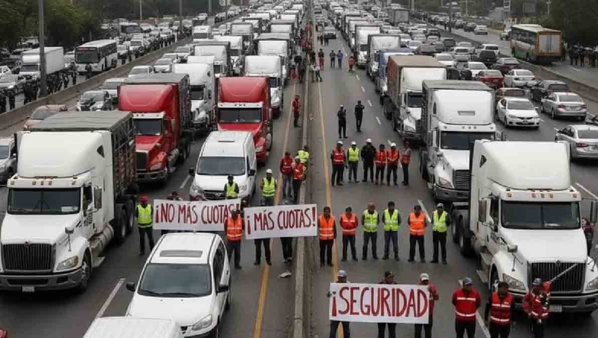 megabloqueo de transporte en México