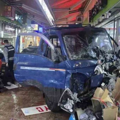 atropello en mercado de Corea Del Sur