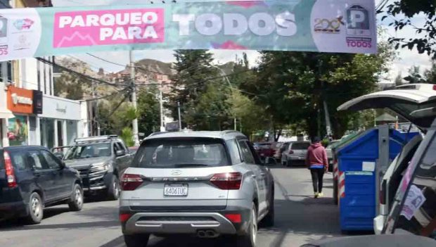 parqueo tarifado en La Paz