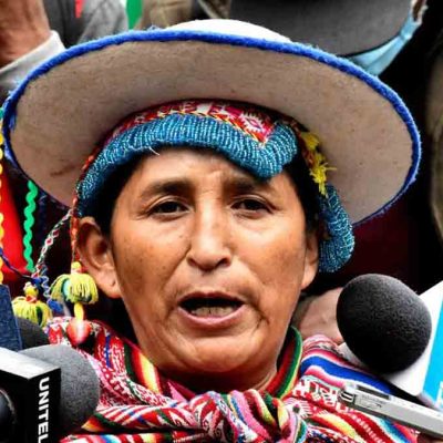 Lidia Patty, exdiputada del MAS