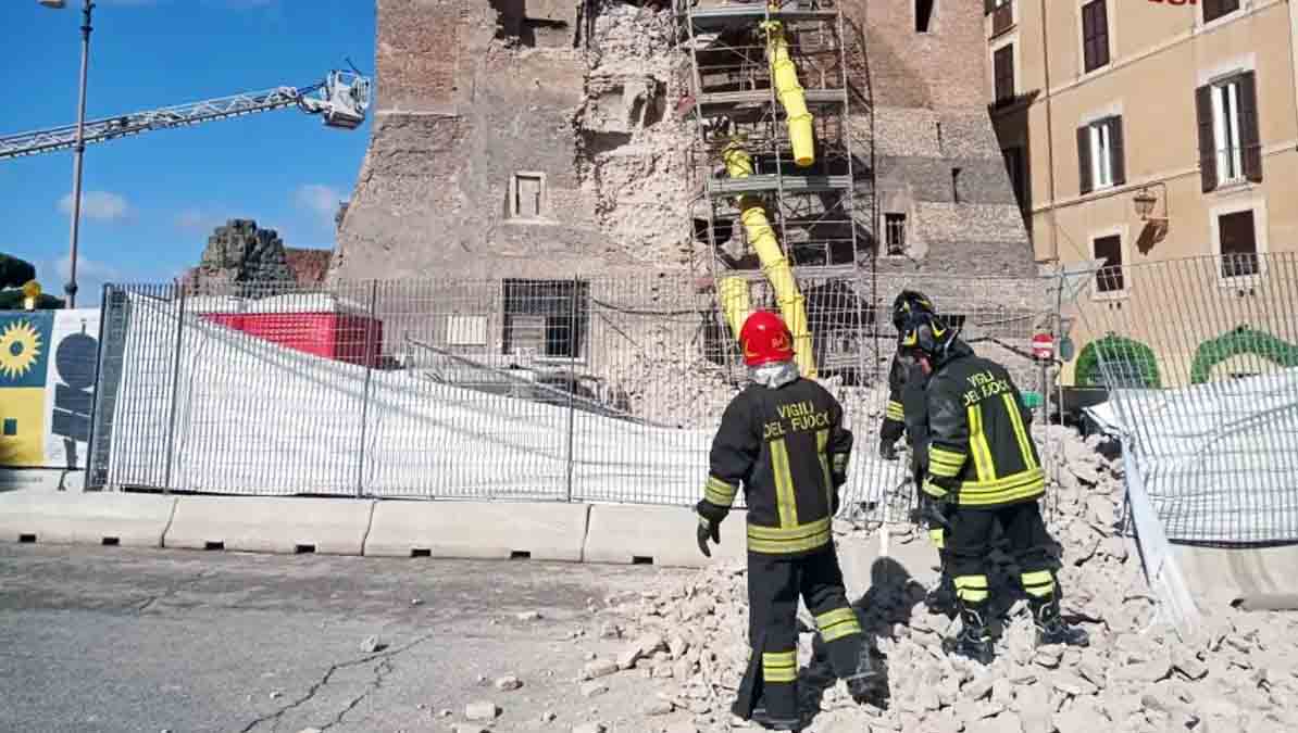 Un colapso en la Torre dei Conti