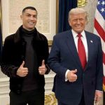 Cristiano Ronaldo junto a Donald Trump en la Casa Blanca