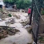 el desborde del río en Samaipata