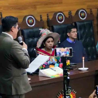 Paola Prudencio jura como nueva presidenta del TCP