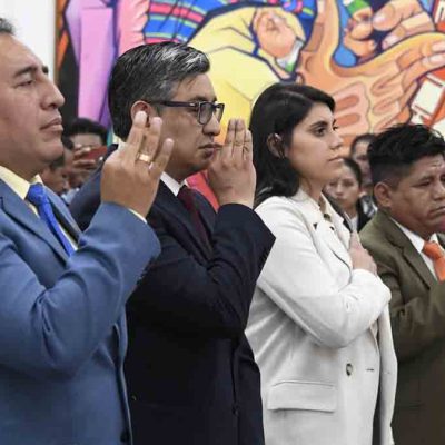 Barrientos, Santamaría, Linares y Flores asumen como viceministros del Ministerio de la Presidencia