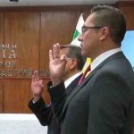 Los viceministros Morales y Coronado